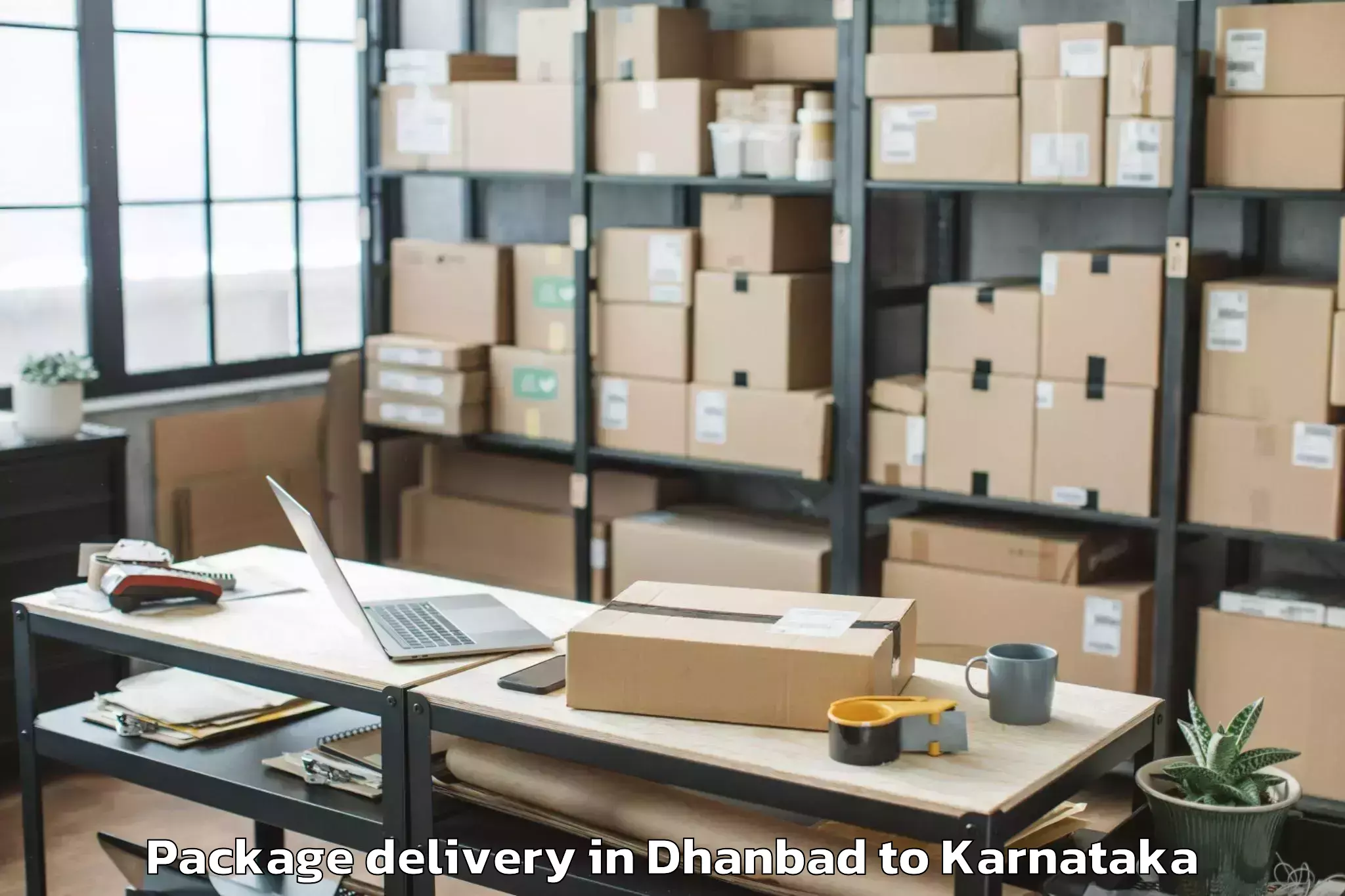 Professional Dhanbad to Mahalingpur Package Delivery